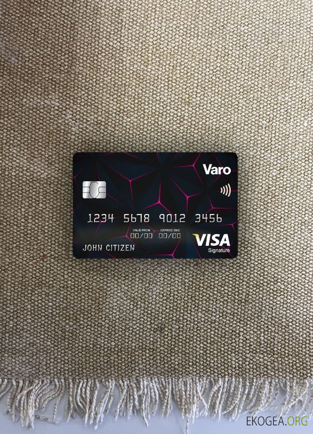 USA Californie Varo banque visa signature carte photolook ,